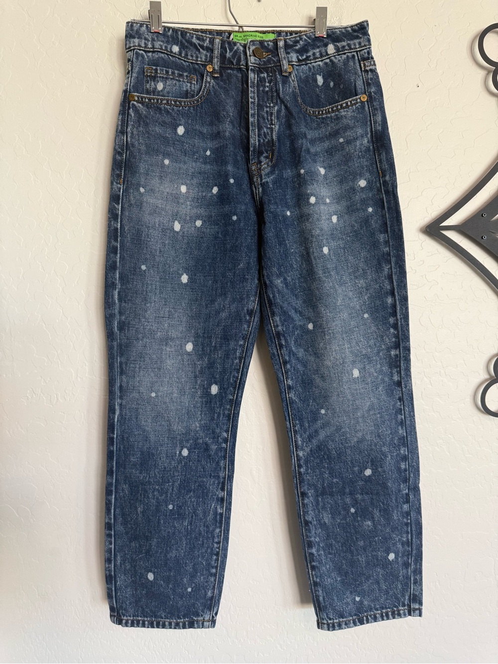 SANDRINE ROSE (Free People) Women’s Polka Dot Cropped Jeans - 27 - Picture 3 of 9